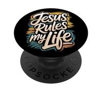 Jesús gobierna mi Vida PopSockets PopGrip Adhesivo