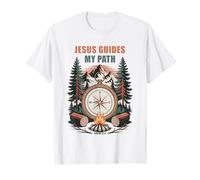 Jesus Guides My Path - Psalm 32:8 Christian Faith Camping Camiseta
