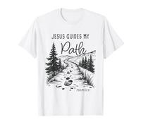 Jesus Guides My Path - Psalm 32:8 Christian Faith Camping Camiseta