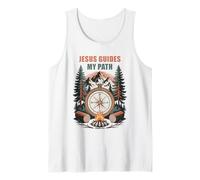 Jesus Guides My Path - Psalm 32:8 Christian Faith Camping Camiseta sin Mangas