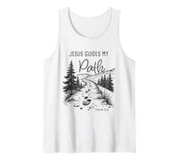 Jesus Guides My Path - Psalm 32:8 Christian Faith Camping Camiseta sin Mangas