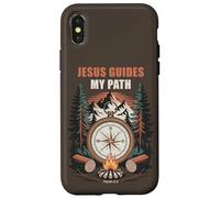 Jesus Guides My Path - Psalm 32:8 Christian Faith Camping Carcasa para iPhone X/XS