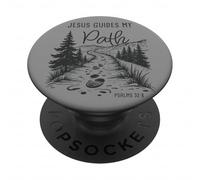 Jesus Guides My Path - Psalm 32:8 Christian Faith Camping PopSockets PopGrip Adhesivo