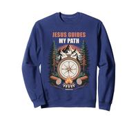 Jesus Guides My Path - Psalm 32:8 Christian Faith Camping Sudadera