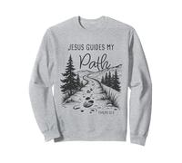 Jesus Guides My Path - Psalm 32:8 Christian Faith Camping Sudadera