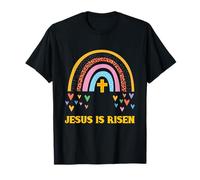 Jesús ha resucitado, Boho Rainbow, Pascua Cristiana, Cristo, Cruz Camiseta