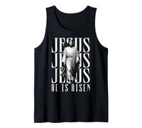 Jesús ha resucitado Cristiano Salvador Resucitado Fe Pascua Camiseta sin Mangas