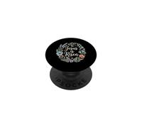 Jesús ha resucitado Pascua Cristiana Escritura Religiosa Floral PopSockets PopGrip Adhesivo
