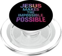 Jesús Hace Posible lo Imposible - Cita inspiradora PopSockets PopGrip para MagSafe