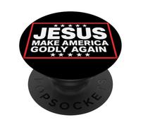 Jesús Hace Que Estados Unidos vuelva a ser piadoso Cristiano Conservador EE.UU PopSockets PopGrip Adhesivo