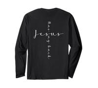 Jesus Has My Back Funny I Love Jesus (En la Parte Posterior) Manga Larga