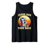 Jesús Has Your Back BJJ Jiu Jitsu brasileño Camiseta sin Mangas