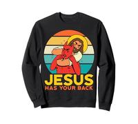 Jesus Has Your Back Jiu Jitsu Chokehold Funny Meme Sudadera