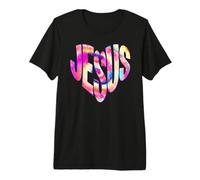 Jesus Heart Christian Faith Inspirational Camiseta Premium