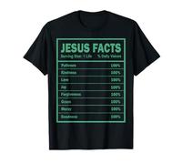 Jesús Hechos Paciencia Bondad Amor Alegría Hombres Mujeres Mamá Papá Luv Camiseta