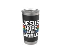 Jesus Hope Of The World Vaso térmico de acero inoxidable de doble pared