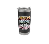 Jesus Hope Of The World Vaso térmico de acero inoxidable de doble pared