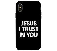 Jesus I Trust In You for Christian Men Women Family Carcasa para iPhone X/XS