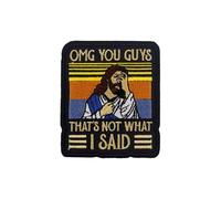 Jesus Iron-On Parches, Christian Embroidery Parches, Religious Sew-On Appliques, Backpack Parches for Kids, Iron-On Jesus Paratch, Appliques for Clot for Clothes, Jackets, Jeans, Backpacks & Hats