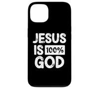 Jesus Is 100 Percent God Christian Faith Statement Carcasa para iPhone 13