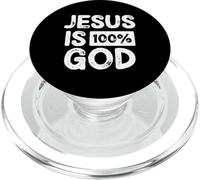Jesus Is 100 Percent God Christian Faith Statement PopSockets PopGrip para MagSafe
