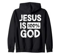Jesus Is 100 Percent God Christian Faith Statement Sudadera con Capucha