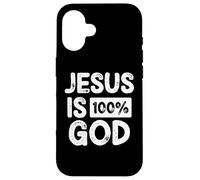 Jesus Is 100 Percent God Greater Than Highs and Lows Carcasa para iPhone 16