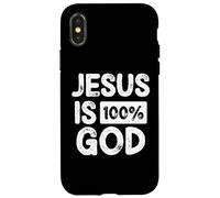 Jesus Is 100 Percent God Greater Than Highs and Lows Carcasa para iPhone X/XS