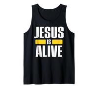 Jesus Is Alive Christian Fellowship Easter Resurrection Camiseta sin Mangas