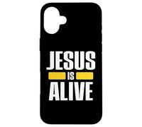 Jesus Is Alive Christian Fellowship Easter Resurrection Carcasa para iPhone 16 Plus