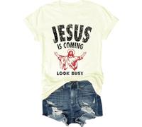 Jesus is Coming Look Busy 1992 Camiseta, Jesus is Coming Look Busy 1992, Jesus is Coming Shirt Jesus is Coming, Jesus is Coming Shirt, Amarillo cremoso, S