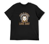 Jesus is Coming Look Busy Religious T-Shirt Man's Fashion Cotton Black Clothes, Negro , S