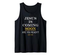 Jesus is Coming Soon - Luke 12:40 Christian English & Greek Camiseta sin Mangas