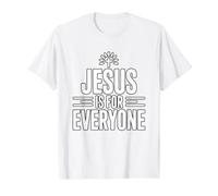 Jesus Is For Everyone Camiseta gráfica económica, Hombre, Blanco, M