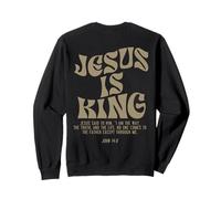 Jesus Is King Bible Verse John 14:6 Christian God (On Back) Sudadera