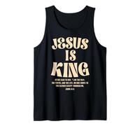 Jesus Is King Bible Verse John 14:6 Christian God Religious Camiseta sin Mangas