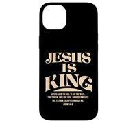 Jesus Is King Bible Verse John 14:6 Christian God Religious Carcasa para iPhone 14 Plus
