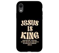 Jesus Is King Bible Verse John 14:6 Christian God Religious Carcasa para iPhone XR