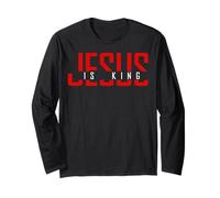 Jesus Is King Bible Verse John 14:6 Christian God Religious Manga Larga