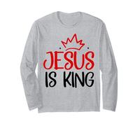 Jesus Is King Bible Verse John 14:6 Christian God Religious Manga Larga