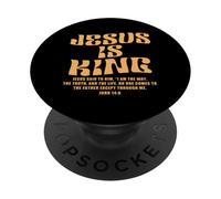 Jesus Is King Bible Verse John 14:6 Christian God Religious PopSockets PopGrip Adhesivo