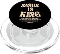 Jesus Is King Bible Verse John 14:6 Christian God Religious PopSockets PopGrip para MagSafe