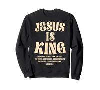 Jesus Is King Bible Verse John 14:6 Christian God Religious Sudadera