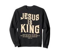 Jesus Is King Bible Verse John 14:6 Christian God Religious Sudadera