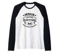Jesus Is King, Christian Faith and Love T-Shirt Camiseta Manga Raglan