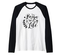Jesus Is King, Christian Faith and Love T-Shirt Camiseta Manga Raglan