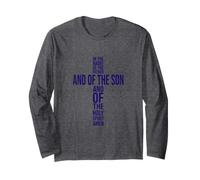 Jesus Is King, Christian Faith and Love T-Shirt Manga Larga