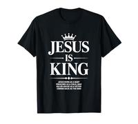 Jesus Is King Crown Christian Streetwear Camiseta