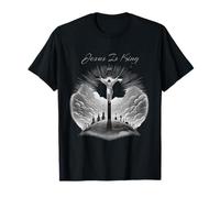 Jesus Is King Crucifix Christian Graphic T-Shirt Camiseta