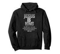 Jesus Is King | John 14:6 | Bold Christian Faith Tee Sudadera con Capucha